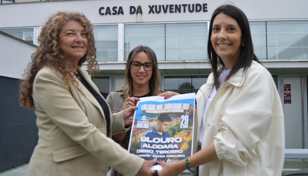 Juiana Brión, Carmen Pérez y María Sampedro presentaron el cartel del evento 'Fálame así. Cántame así' que tendrá lugar a finales de mayo