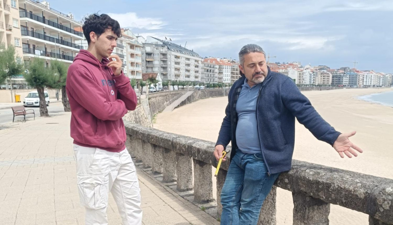 Los concejales del BNG de Sanxenxo, Adrián González y Octavio González