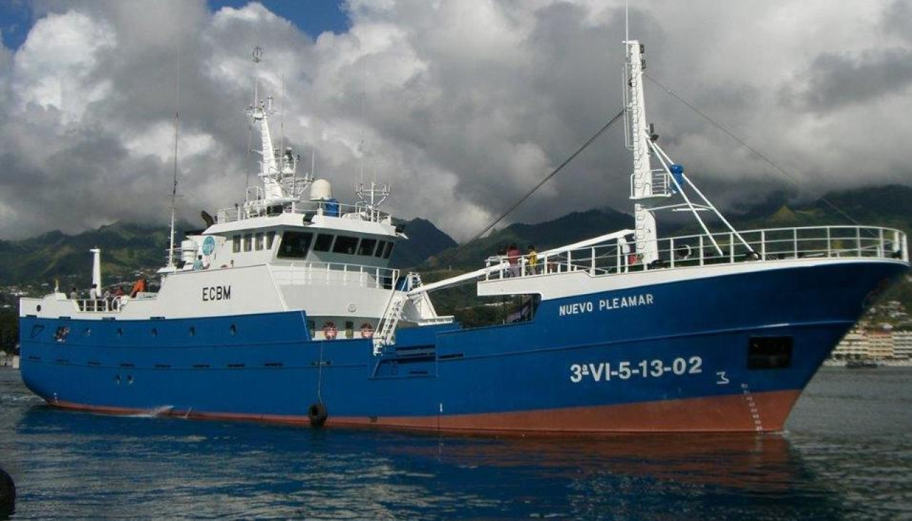 La muerte del capitán de pesca Rafael Gómez Romero se produjo cuando iba a bordo del palangrero 'Nuevo Pleamar', que faenaba en aguas del Pacífico Sur