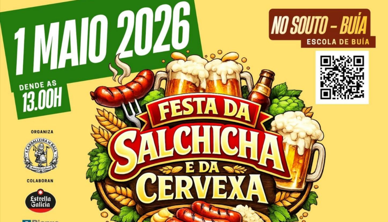 Imagen parcial del cartel de la celebración organizada por la asociación cultural A Carballeira de Baia y que se desarrollará en el lugar de Souto, en la aldea de Buía