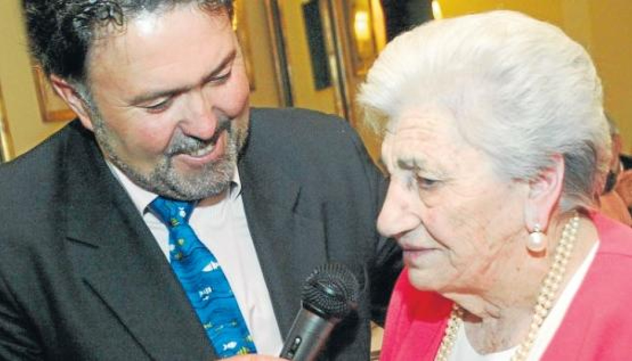"Maluca" en el acto de recepción de la Vieira de Prata, en 2010