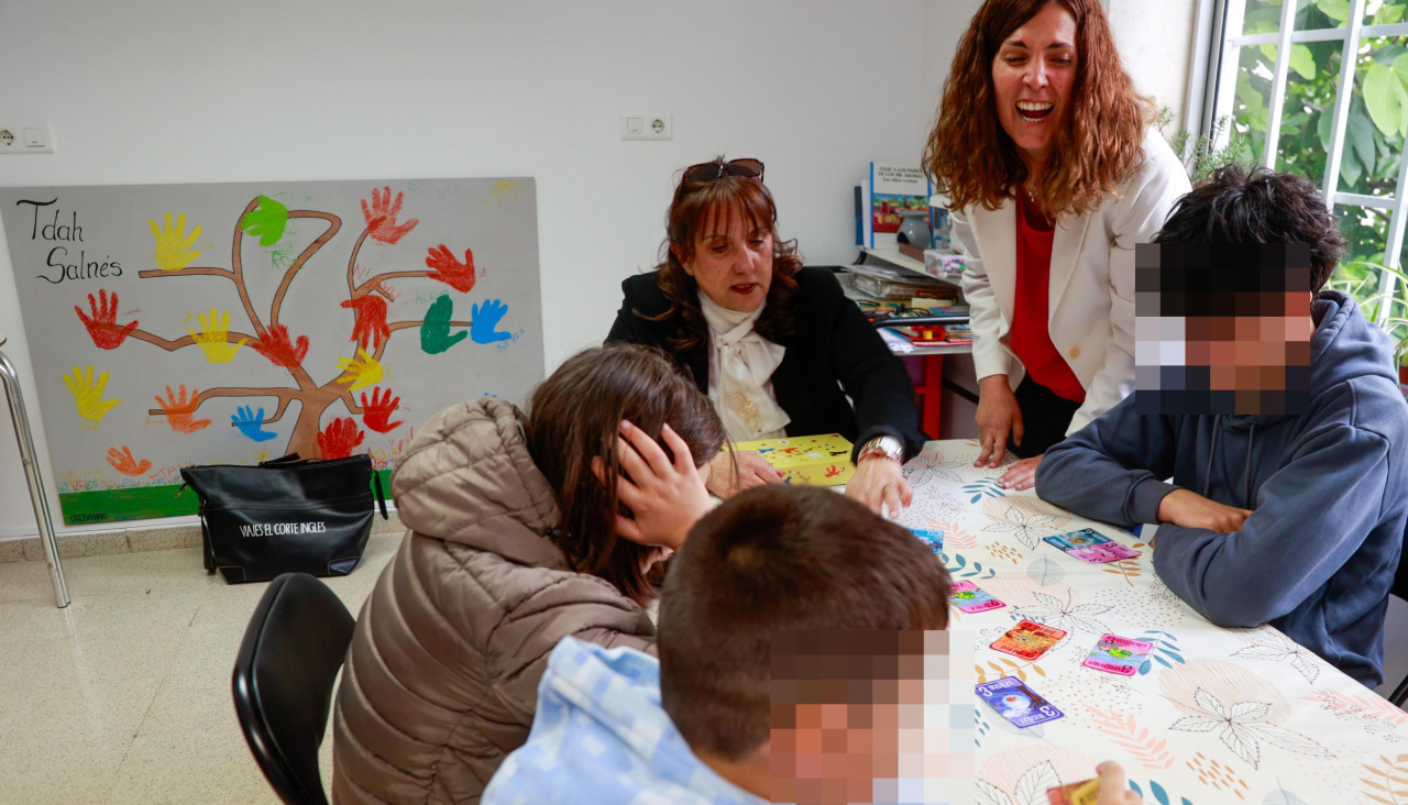 Asistentes a un taller de la asociación TDAH Salnés