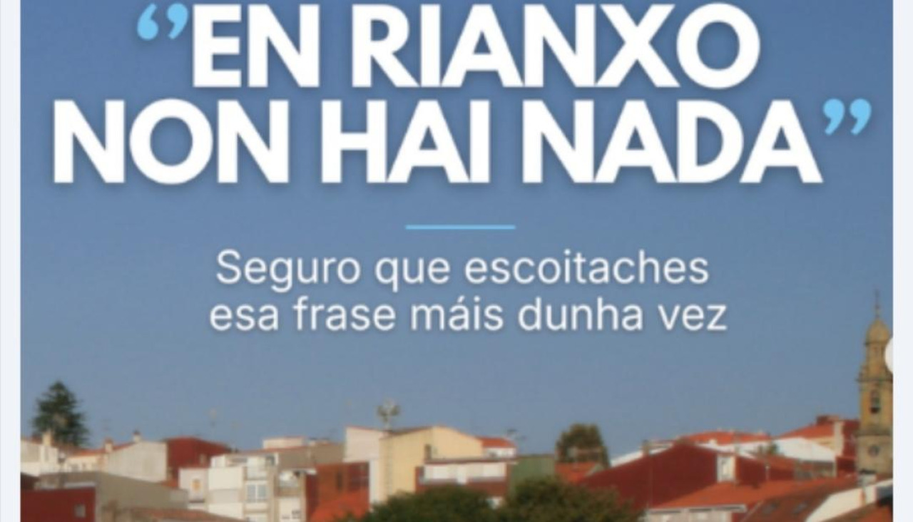 Imagen de la pieza compartida por la patronal rianxeira en redes sociales