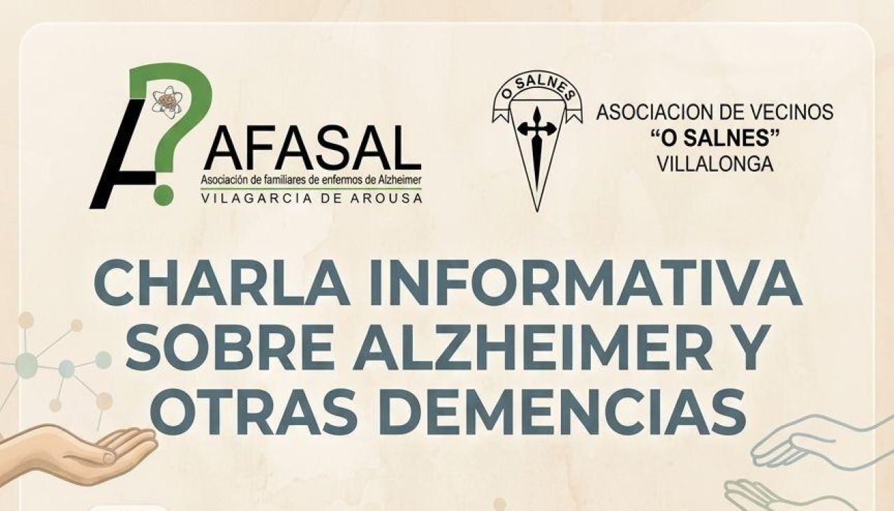 Cartel de la charla organizada por la Asociación de Vecinos de Vilalonga