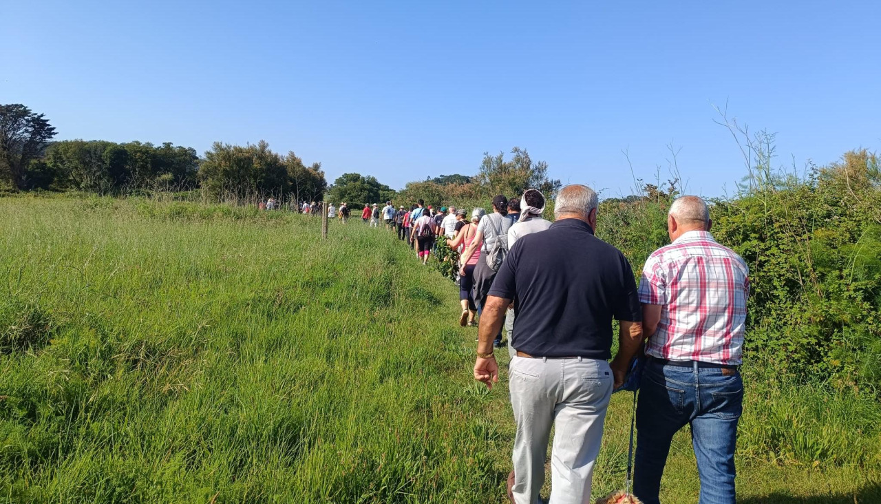 Participantes en la ruta
