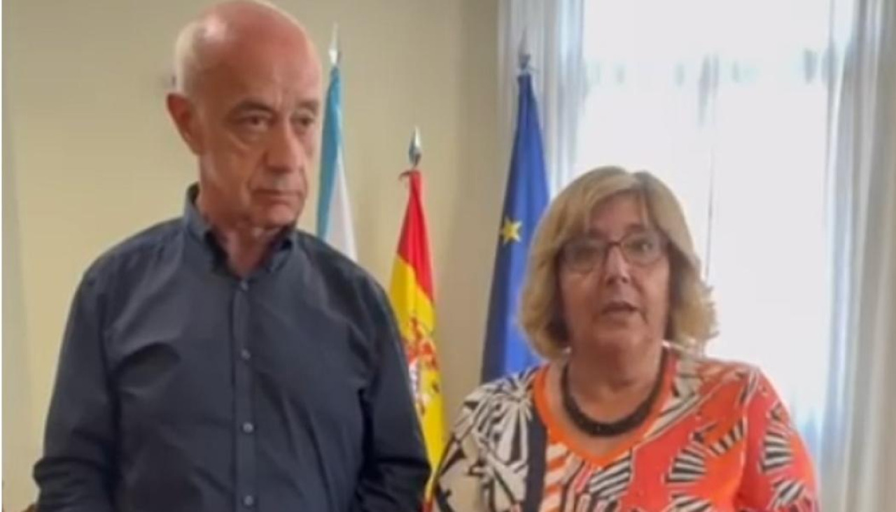 El alcalde y la edil de Servicios Sociales, en la comparecencia de hoy