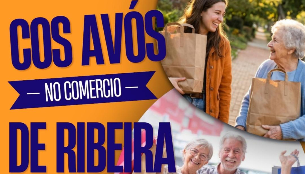 Imagen parcial del cartel de la campaña promovida por la Asociación de Empresarios de Ribeira