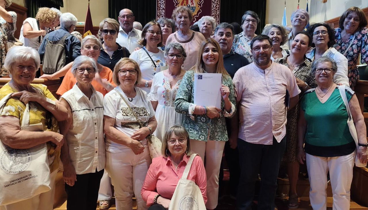 El acto académico de clausura tuvo lugar en el salón noble del Pazo de Fonseca