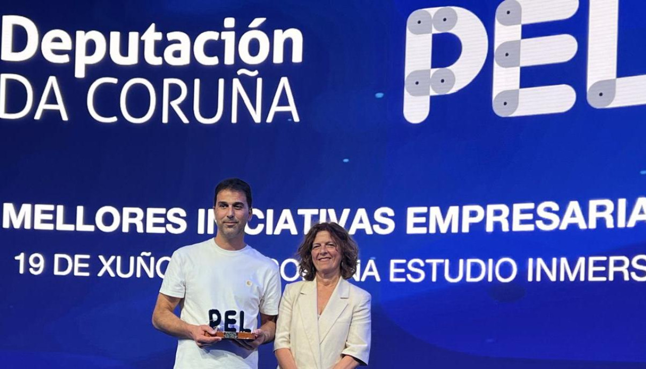 Francisco Javier Millán recogió el galardón en una gala celebrada en Coruña Estudio Inmersivo, en la Cidade das TIC