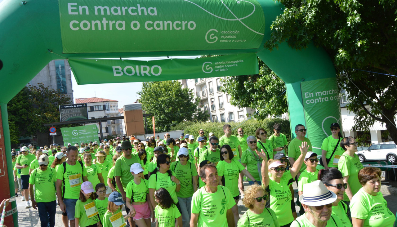 Más de medio millar de personas se inscribieron en la caminata celebrada ayer