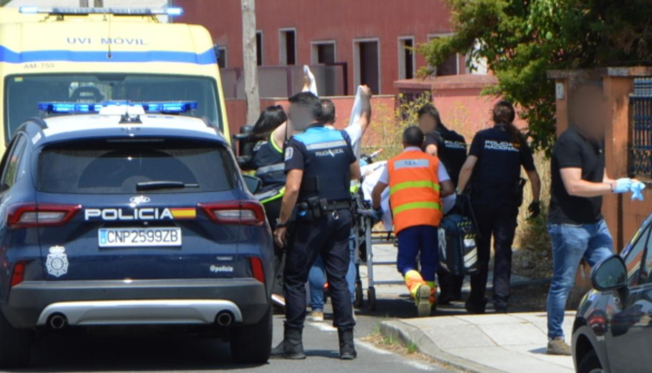 La víctima fue llevada a Urxencias del Hospital do Barbanza en la ambulancia medicalizada del 061
