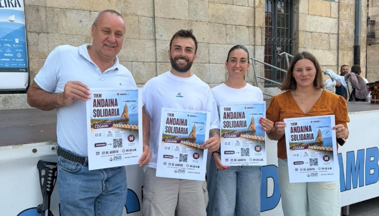 Presentación andaina solidaria a favor de Cogami en Cambados