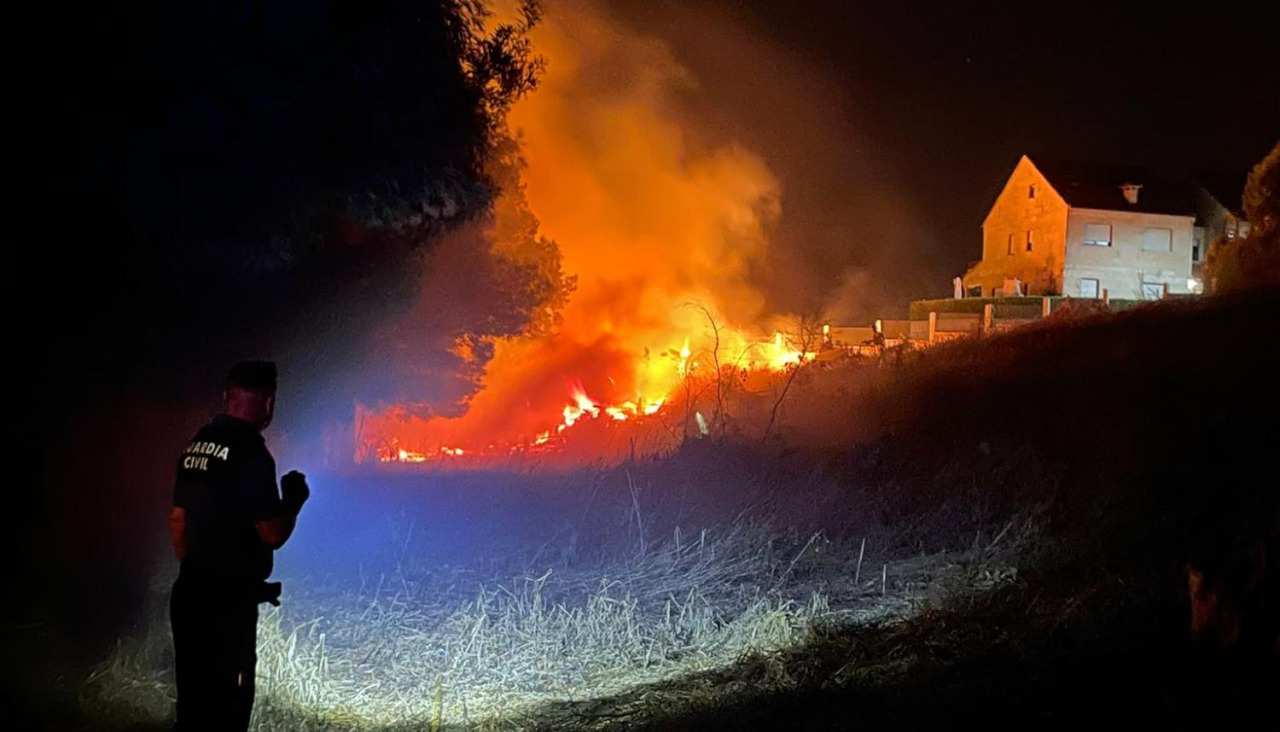 Incendio en Sanxenxo