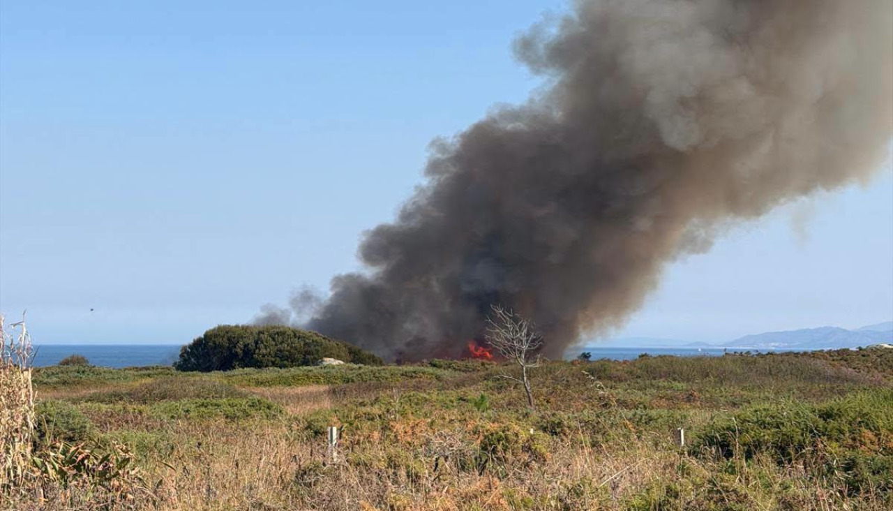 El humo visible desde un punto del municipio