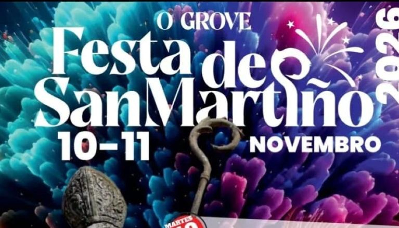 Cartel de las Festas de San Martiño en O Grove