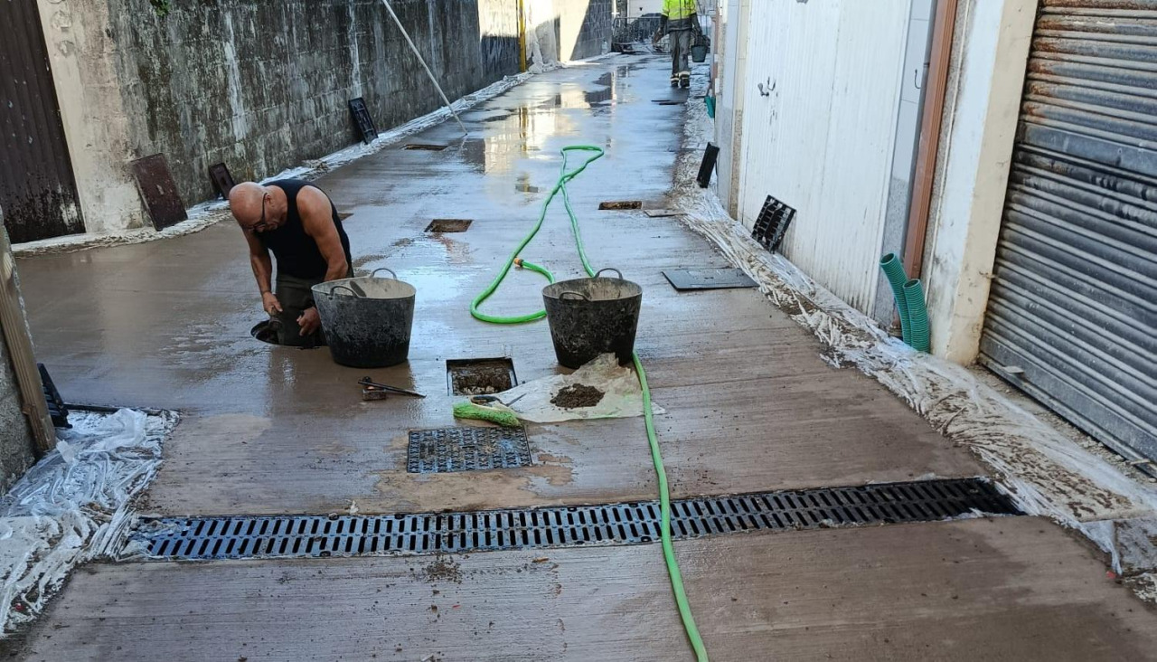 Obras en la zona de O Montiño en O Grove