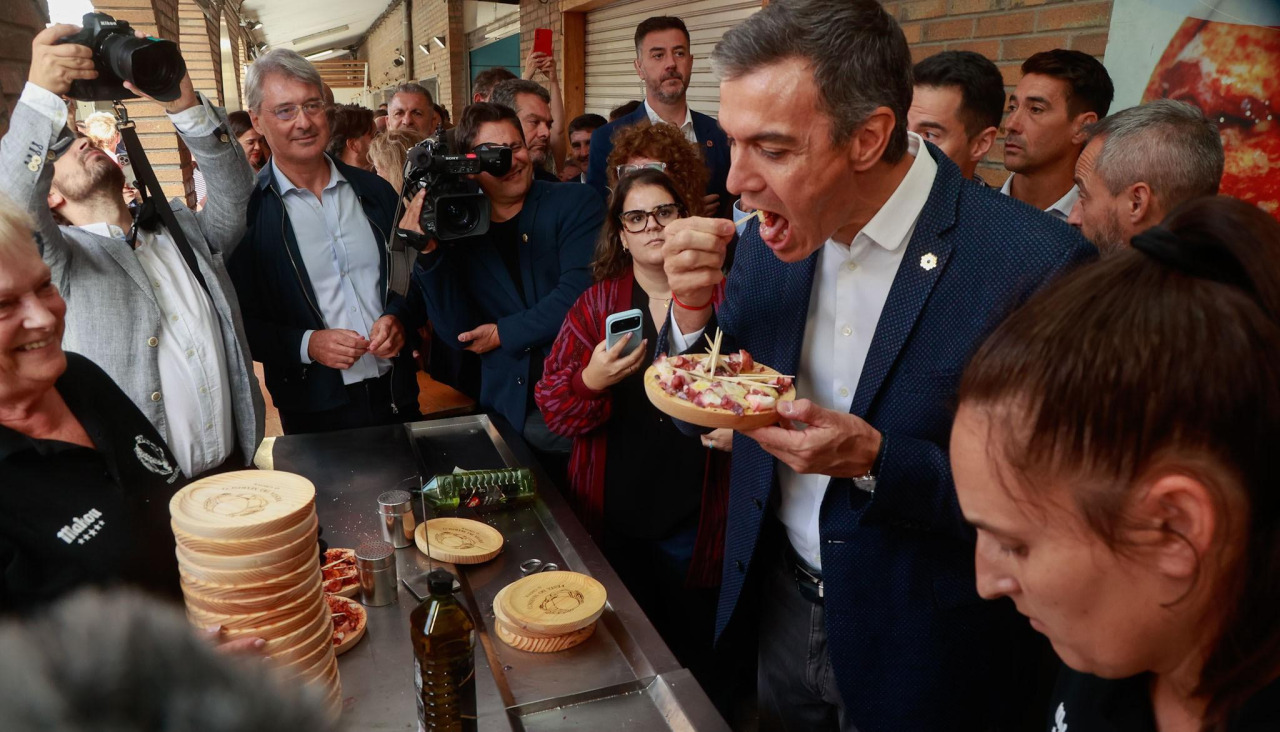 Pedro Sánchez en el Marisco