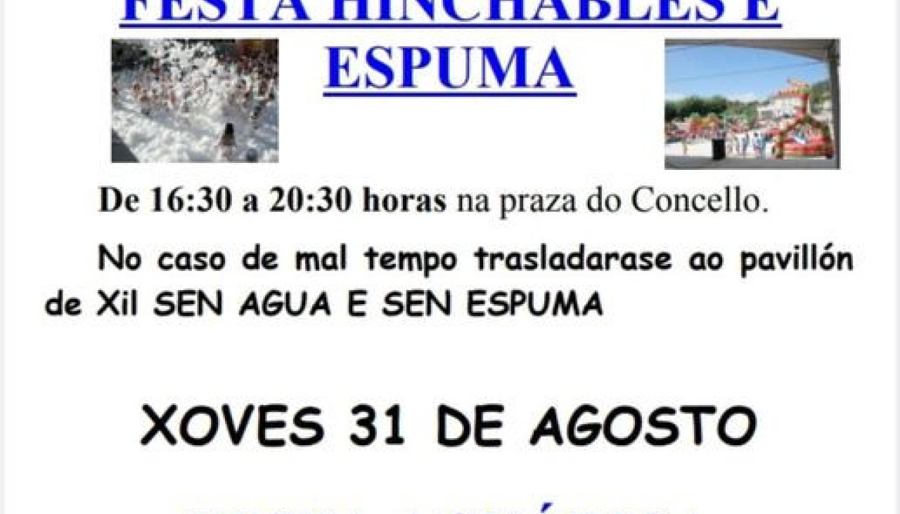 Cartel de la fiestas infantiles de fin de verano de Meau00f1o