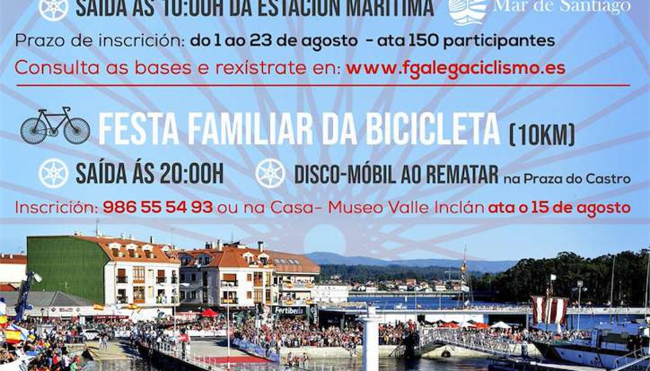 Cartel fiesta ciclista Vilanova
