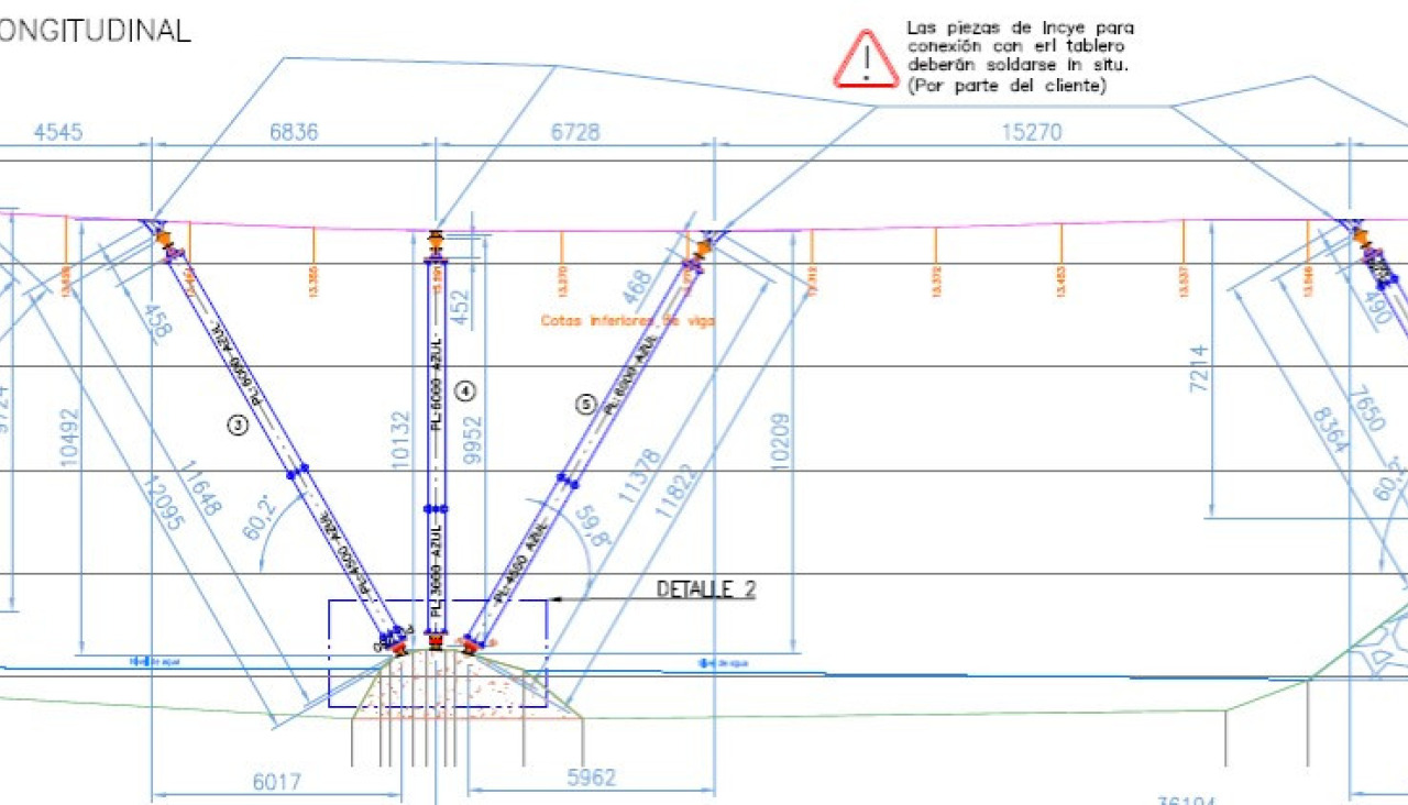 Croquis puntales puentes Pontearnelas