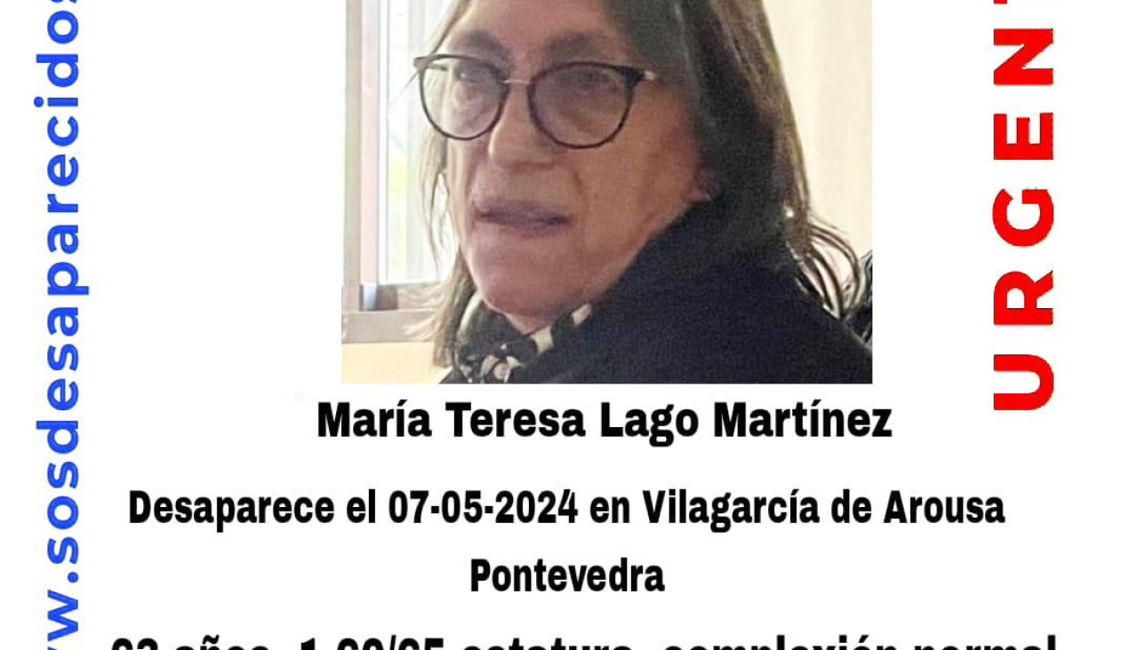 Cartel mujer desaparecida