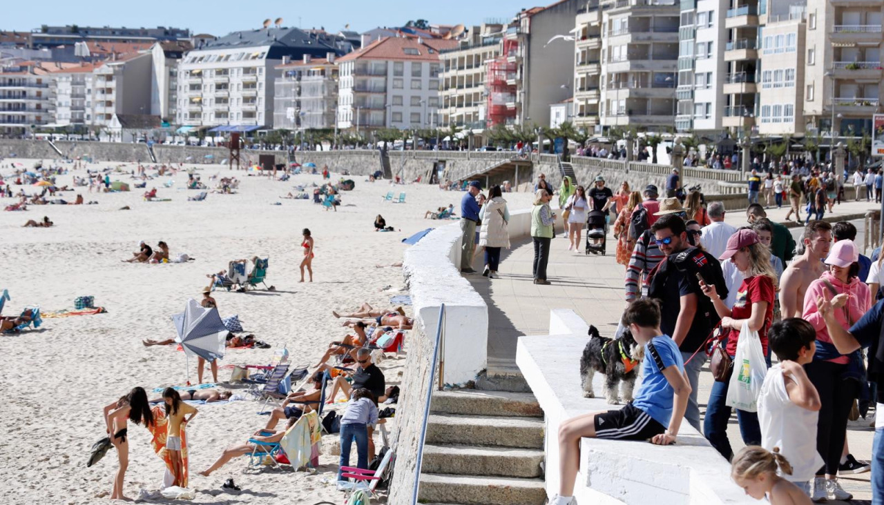 Turistas en sanxenxo silgar