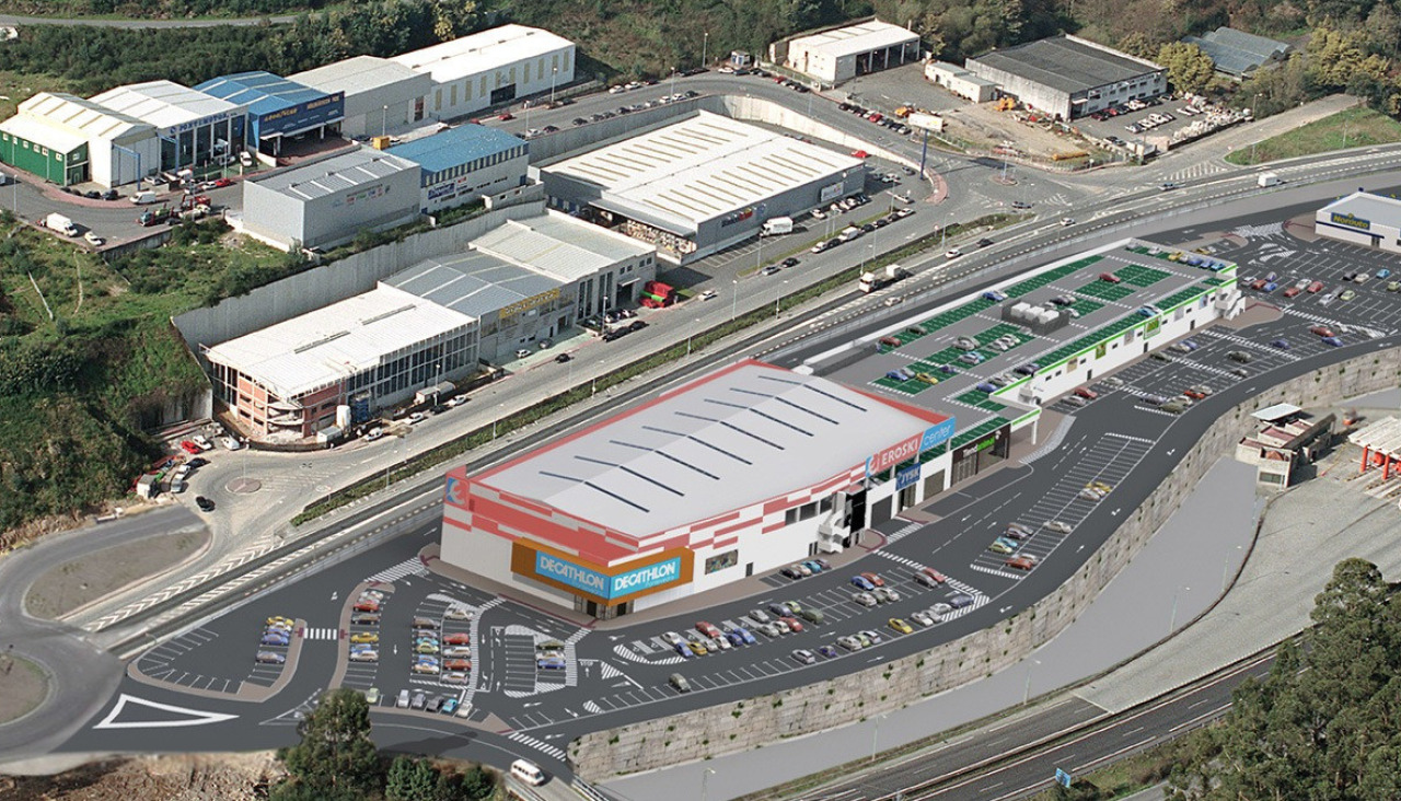 Futuro parque comercial O Bao en Pontevedra