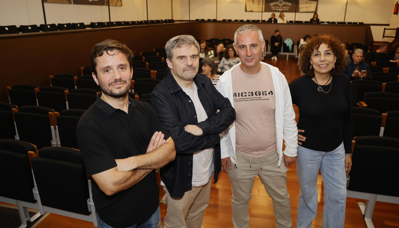 Integrantes del Cine Clube Ádega de Vilagarcía