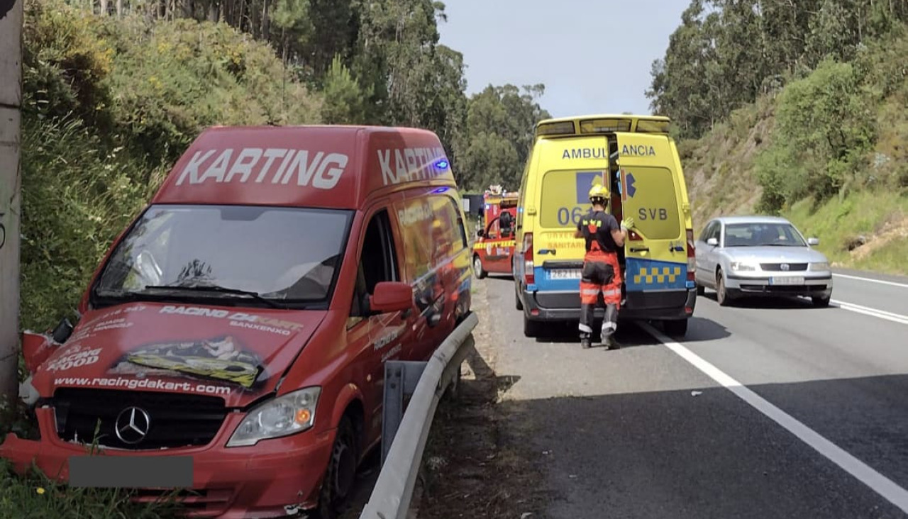 Accidente en Noalla Sanxenxo