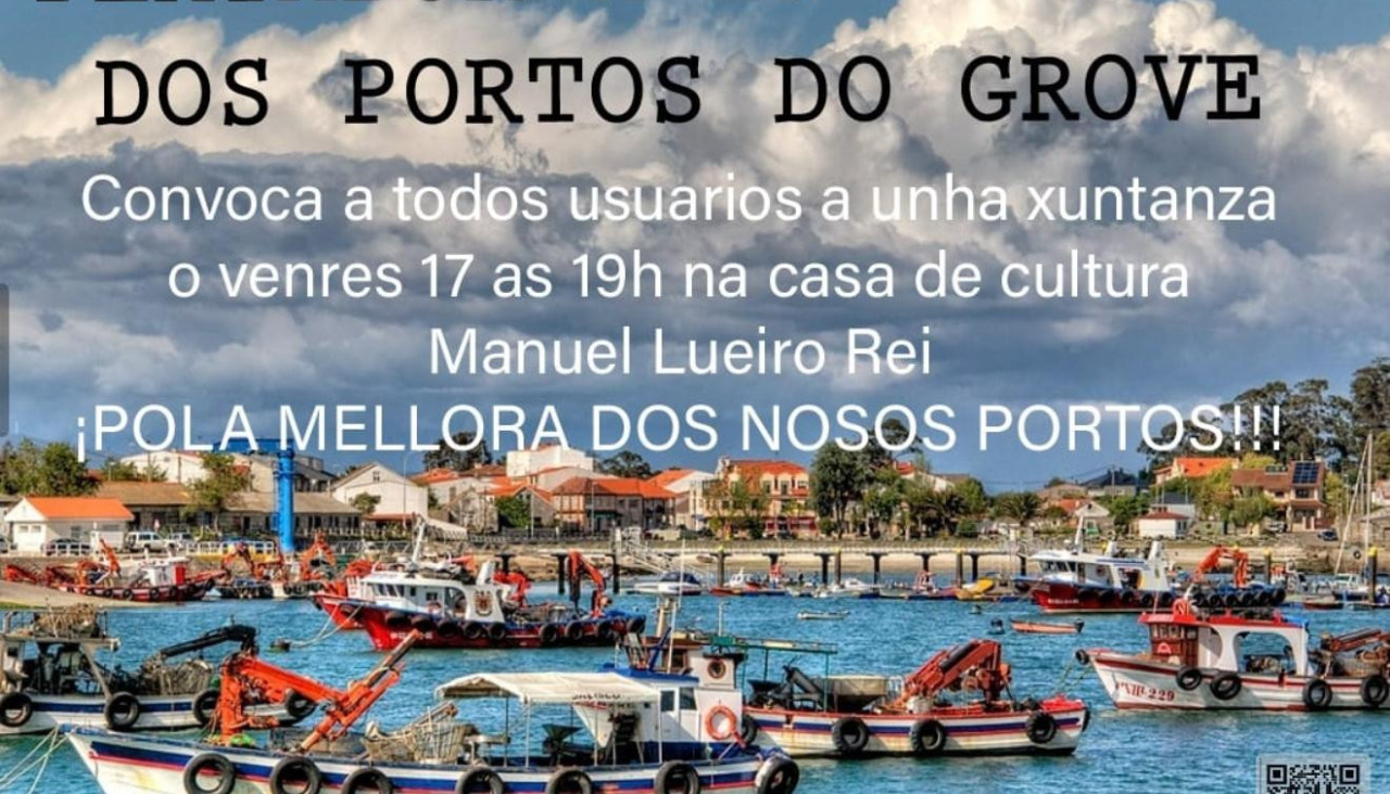 Convocatoria de la paltaforma para defender los puertos de o grove