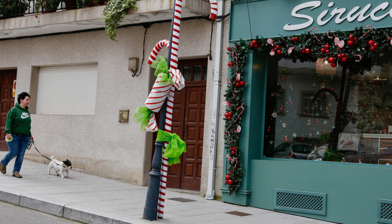 Bastones decoraciu00f3n navidad cambados