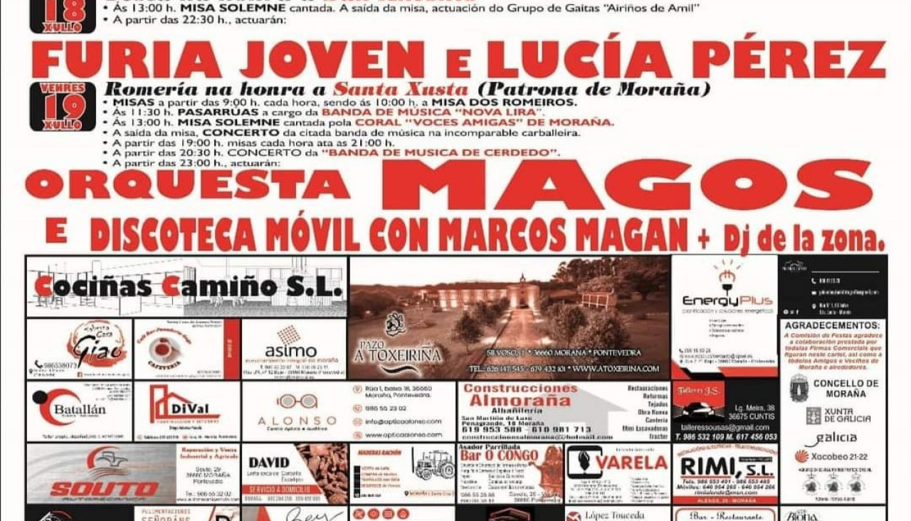 Cartel de Santa Xusta de Morau00f1a