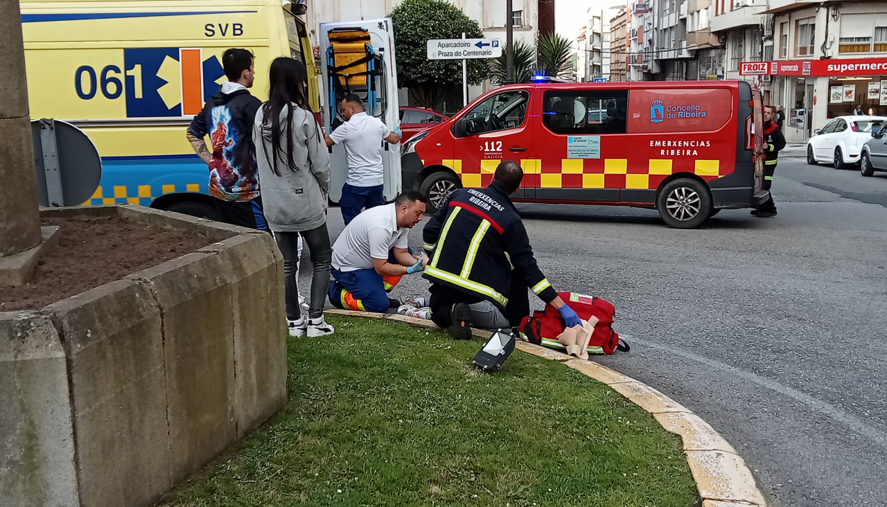 Herida una mujer al ser atropellada cuando atravesaba por medio de una ...