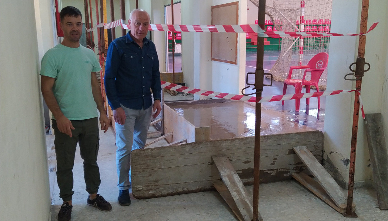 Catoira inicia los trabajos en el pabellón municipal