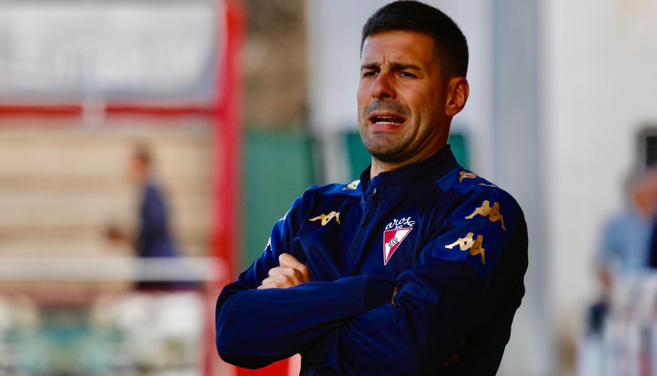 Gonza Fernández durante un partido en A Lomba