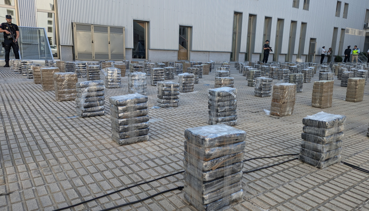 Los más de 3.500 kilos de cocaína incautados durante el operativo