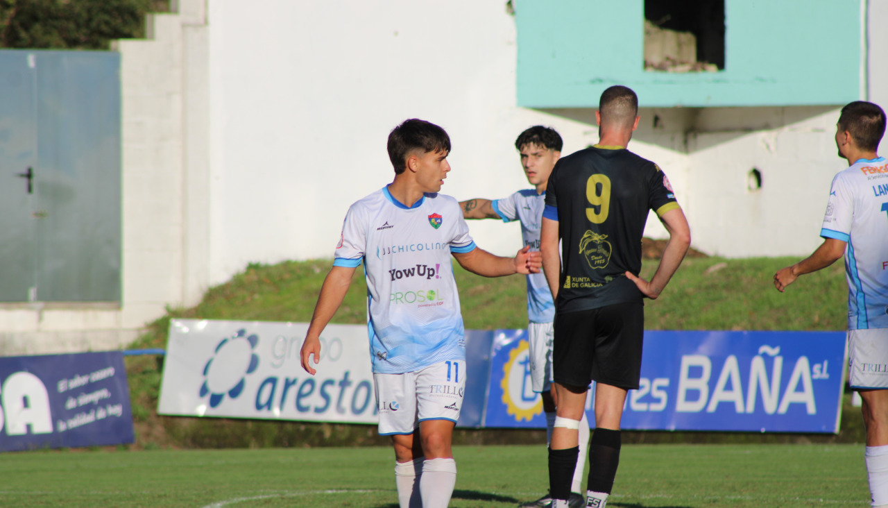 Yaguito en el último partido disputado en Barraña ante el Viveiro