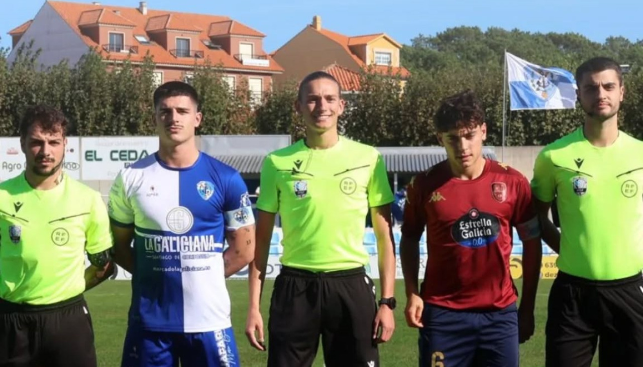 Los capitanes de Portonovo y Pontrevedra al inicio