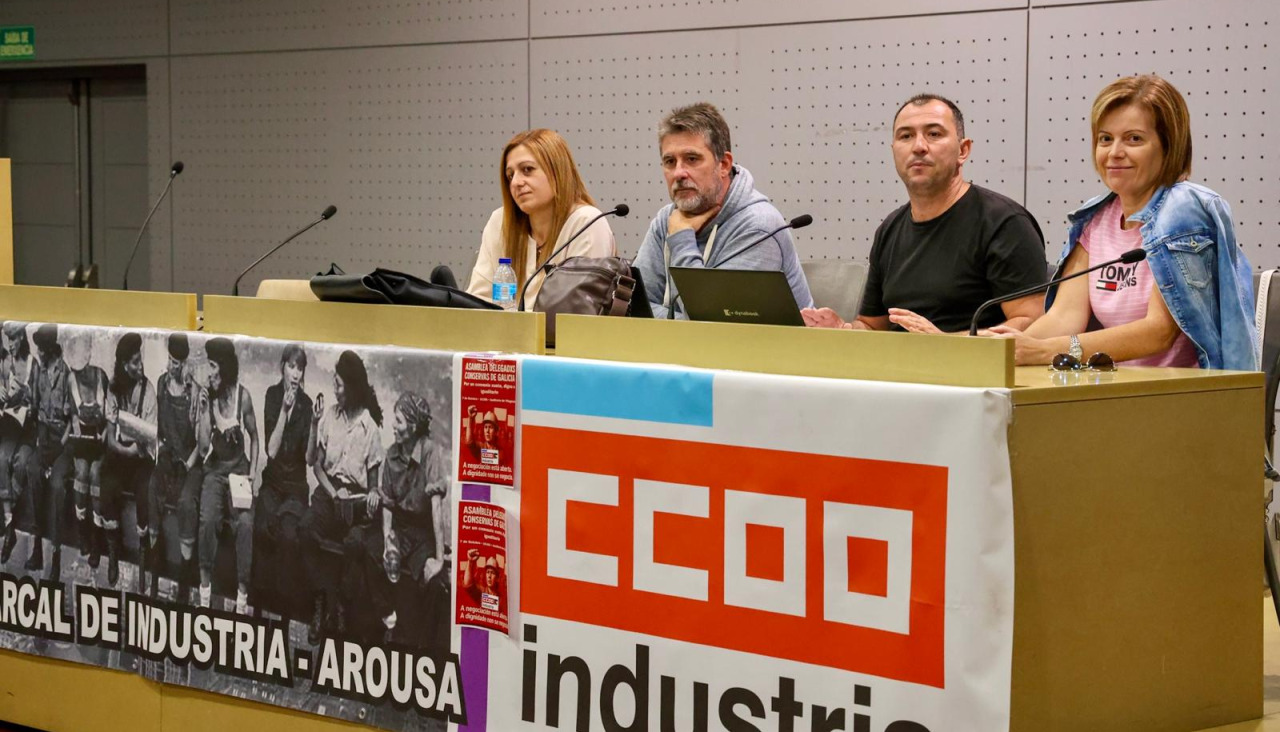 Asamblea de delegados de la conserva de CCOO en Vilagarcía