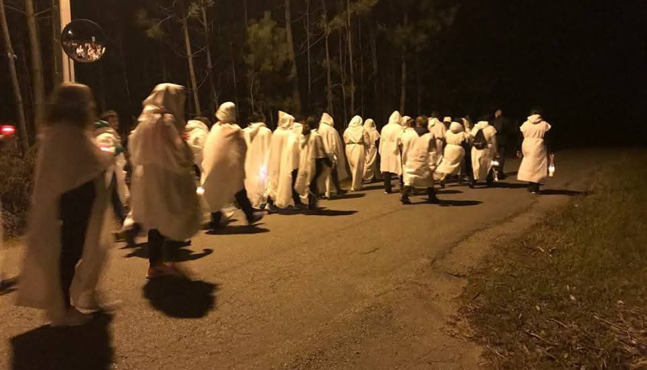 Participantes en la ruta organizada por la asociación Andarela el año anterior