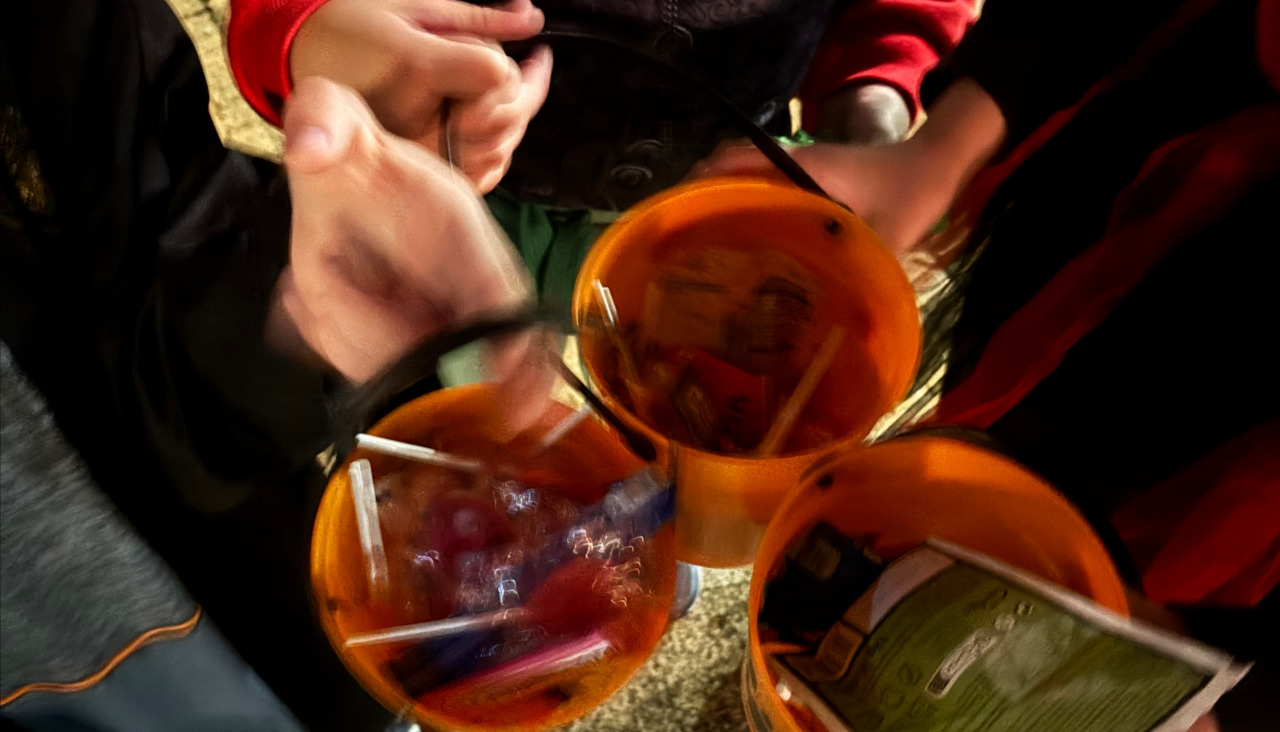 Imagen de uno de los muchos dulces que se pudieron degustar en la fiesta de Samaín en la urbanización 'O Lagar'
