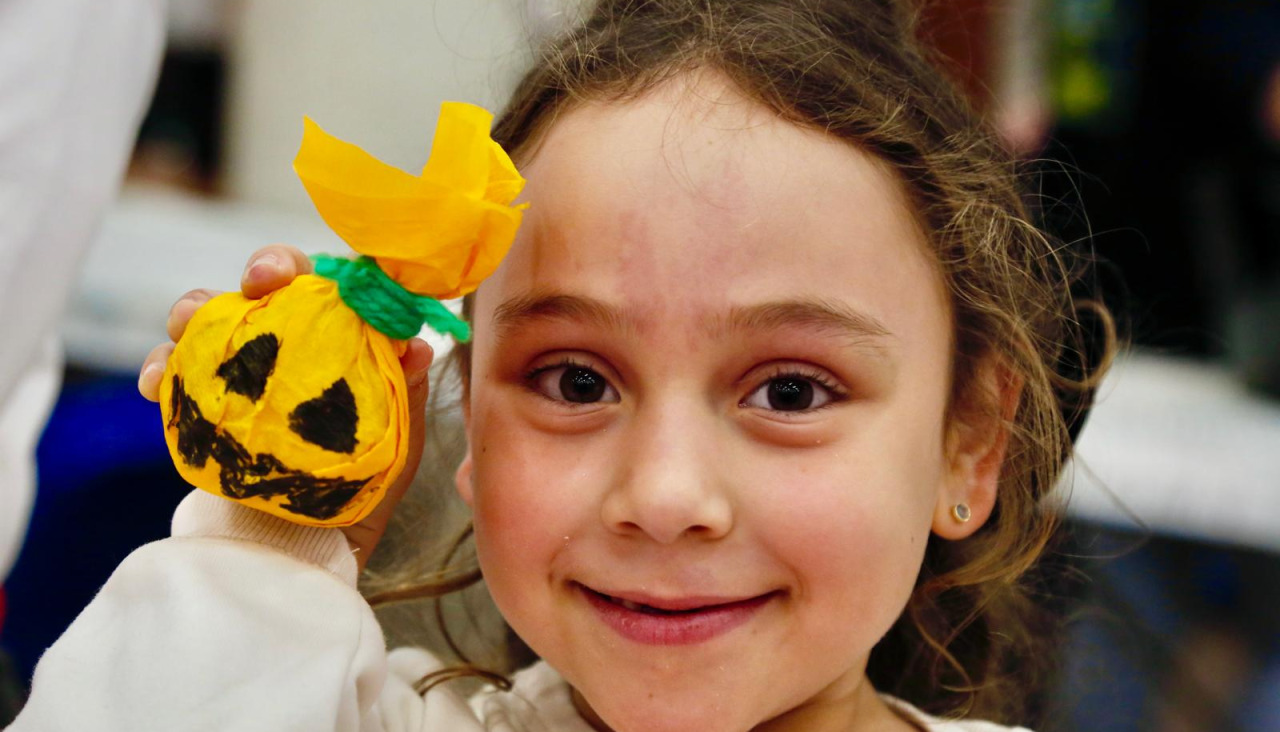 Un momento de la cita de samaín y magosto en Peña