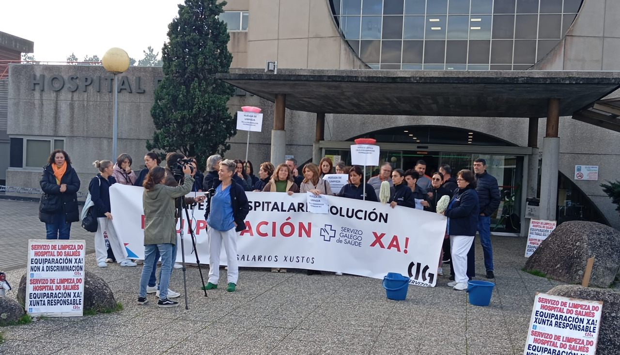 Concentración en el Hospital do Salnés