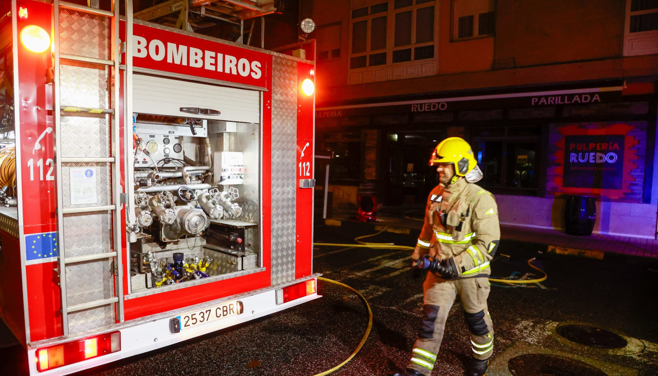 Los Bomberos en la zona