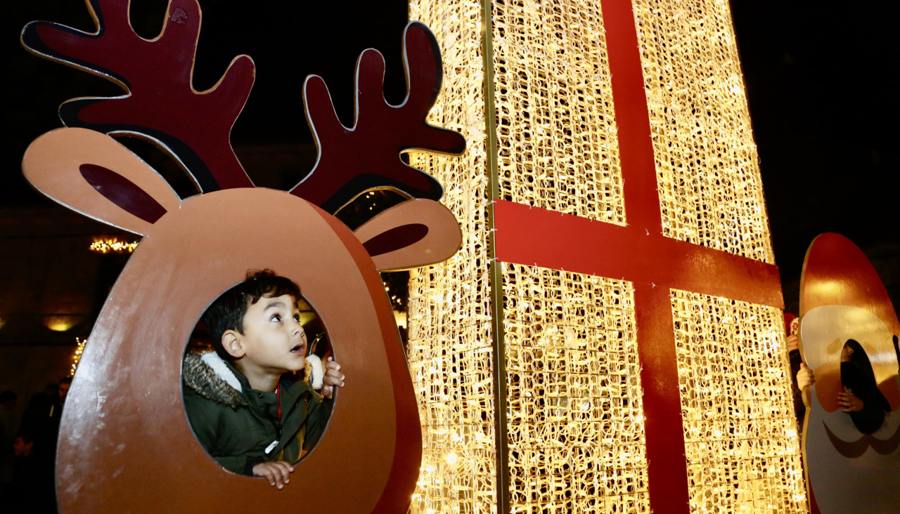 El “photocall” de la Praza do Concello es una de las novedades