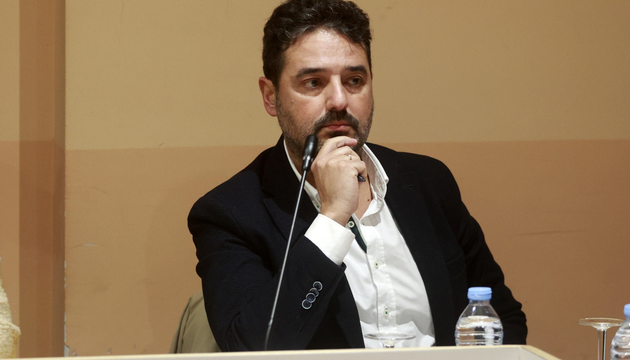 El portavoz del PP, Pablo Leiva, en un Pleno