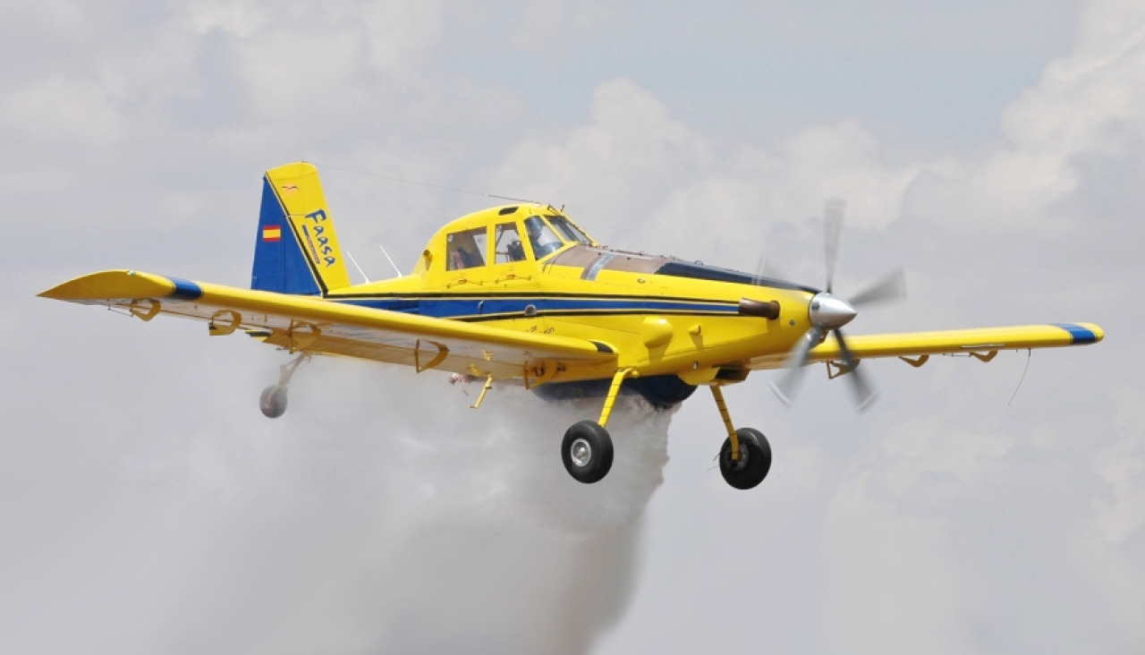 Un avión similar al que pilotaba el vecino de Vilagarcía