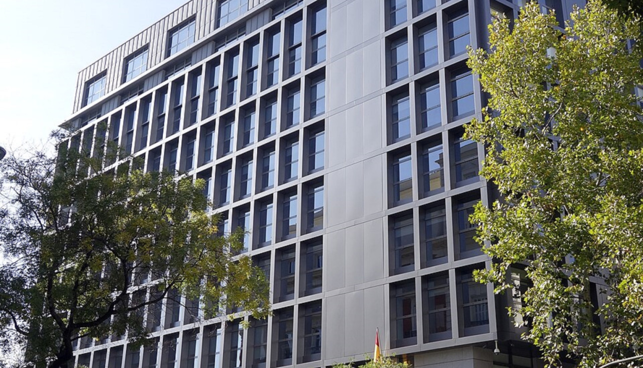 Fachada de la Audiencia Nacional, que investiga la causa