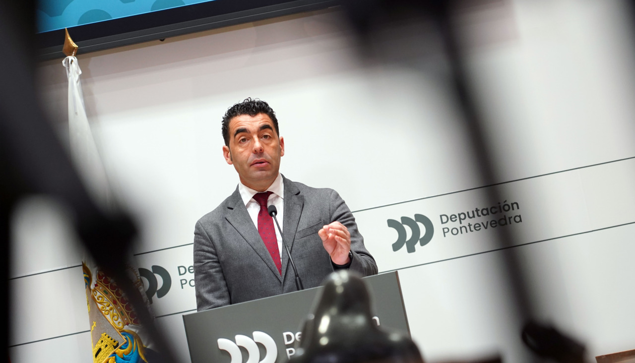 El presidente de la Diputación de Pontevedra, Luis López