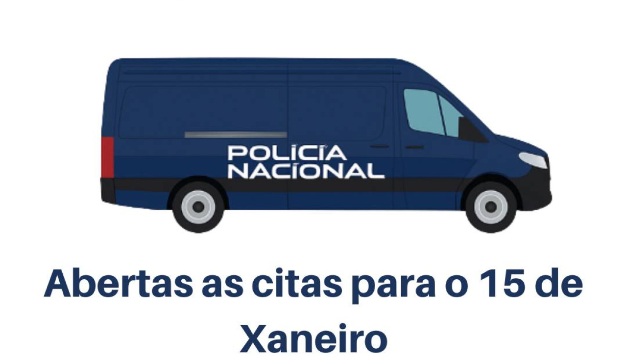 Cartel que avisa de la llegada de la oficina móvil